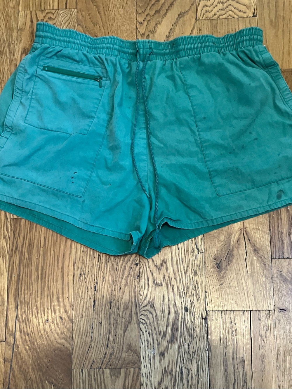 Vintage Men's Bruce Jenner Duofold Running Shorts L Large Green For Repair As Is